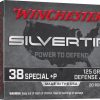 Winchester Silvertip Ammunition 38 Special +P 125 Grain Jacketed Hollow Point Box of 20