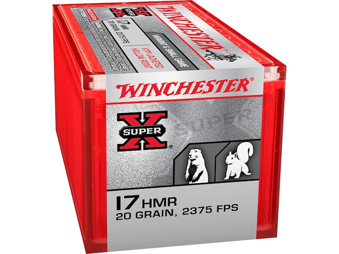Winchester Super-X Ammunition 17 Hornady Magnum Rimfire (HMR) 20 Grain XTP Jacketed Hollow Point