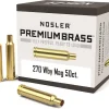 Nosler Custom Brass 270 Weatherby Magnum Box of 50