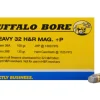 Buffalo Bore Ammunition Outdoorsman 32 H&R Magnum +P 130 Grain Hard Cast Lead Semi-Wadcutter Box of 20