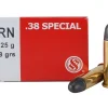 Sellier & Bellot Ammunition 38 Special 158 Grain Lead Round Nose Box of 50