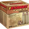 Barnes VOR-TX Ammunition 40 S&W 140 Grain Solid Hollow Point Lead Free Box of 20