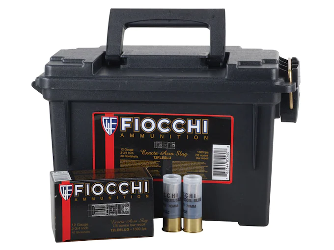 Fiocchi Low Recoil Ammunition 12 Gauge 2-3/4" 7/8 oz Aero Rifled Slug