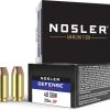 Nosler Defense Ammunition 40 S&W 200 Grain Bonded Jacketed Hollow Point Box of 20
