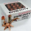 G2 Research Civic Duty Ammunition 40 S&W 122 Grain Expanding Solid Copper Lead-Free Box of 20