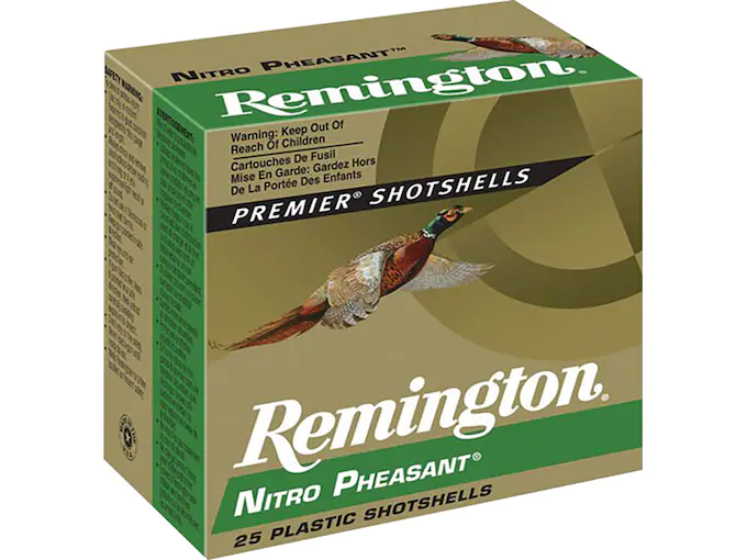 Remington Nitro Pheasant Ammunition 12 Gauge 2-3/4" Copper Plated Shot