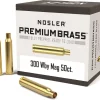 Nosler Custom Brass 300 Weatherby Magnum Box of 50