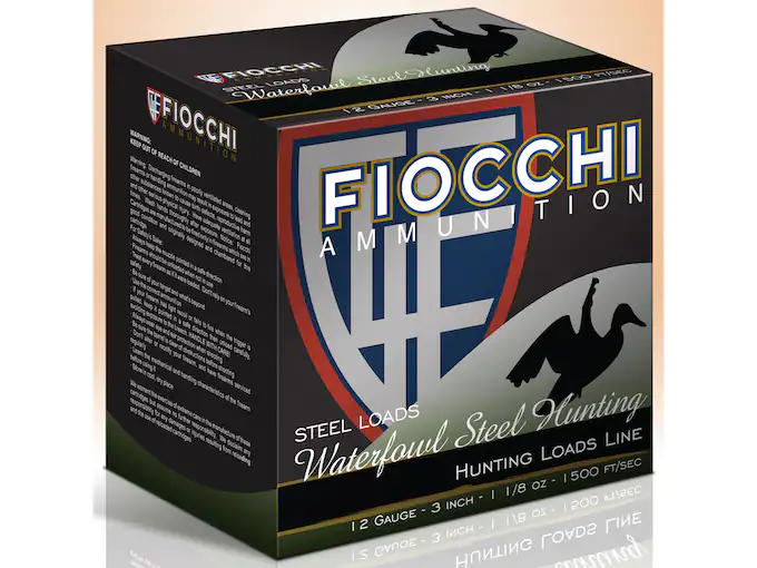 Fiocchi Speed Steel Ammunition 12 Gauge 3" 1-1/8 oz #6 Non-Toxic Steel Shot