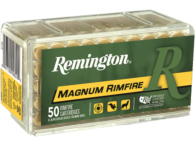 Remington Premier Ammunition 17 Hornady Magnum Rimfire (HMR) 20 Grain Jacketed Soft Point