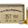 Black Hills Cowboy Action Ammunition 357 Magnum 158 Grain Lead Conical Nose Box of 50