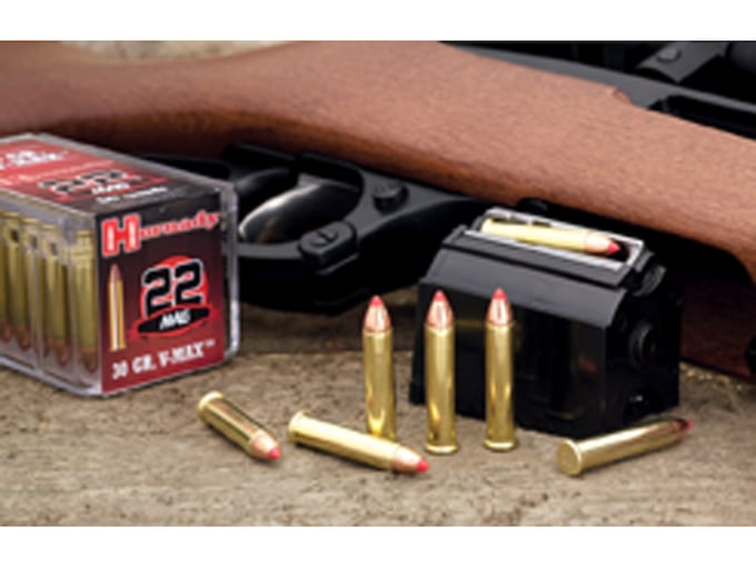 Hornady Varmint Express Ammunition 22 Winchester Magnum Rimfire (WMR) 30 Grain V-MAX