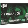 Federal American Eagle IRT Ammunition 40 S&W 120 Grain Flat Nose Lead-Free