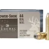 Federal Power-Shok Ammunition 44 Remington Magnum 240 Grain Jacketed Hollow Point Box of 20