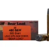 HSM Bear Ammunition 460 S&W Magnum 325 Grain Lead Wide Flat Nose Gas Check Box of 20
