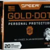 Speer Gold Dot Ammunition 380 ACP 90 Grain Jacketed Hollow Point Box of 20