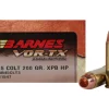 Barnes VOR-TX Ammunition 45 Colt (Long Colt) 200 Grain XPB Hollow Point Lead-Free Box of 20
