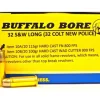Buffalo Bore Ammunition 32 S&W Long 115 Grain Hard Cast Flat Nose Box of 20