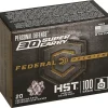 Federal Premium Personal Defense Ammunition 30 Super Carry 100 Grain HST Jacketed Hollow Point Box of 20
