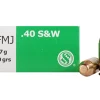 Sellier & Bellot Ammunition 40 S&W 180 Grain Full Metal Jacket Lead-Free Box of 50