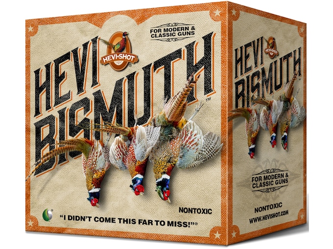Hevi-Shot Bismuth Upland Ammunition 12 Gauge 2-3/4" 1-1/4 oz #5 Non-Toxic Shot Box of 25