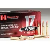 Hornady Ammunition 17 Winchester Super Magnum 20 Grain V-MAX Polymer Tip Box of 50