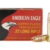 Federal American Eagle Ammunition 22 Long Rifle High Velocity 38 Grain Plated Lead Hollow Point