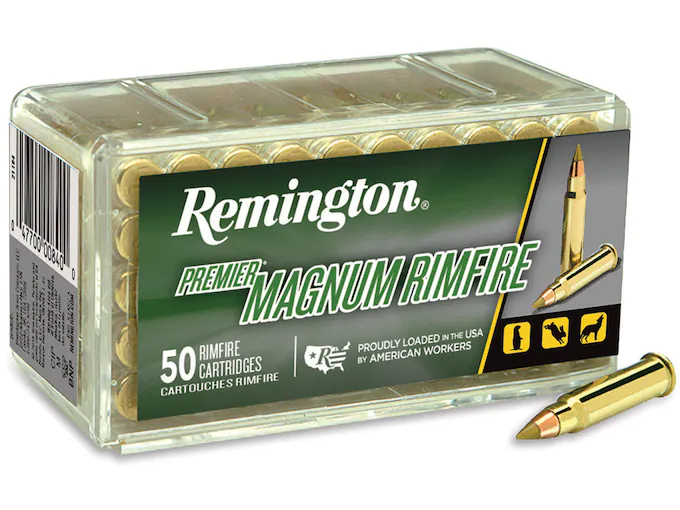 Remington Premier Ammunition 17 Hornady Magnum Rimfire (HMR) 17 Grain Hornady V-MAX